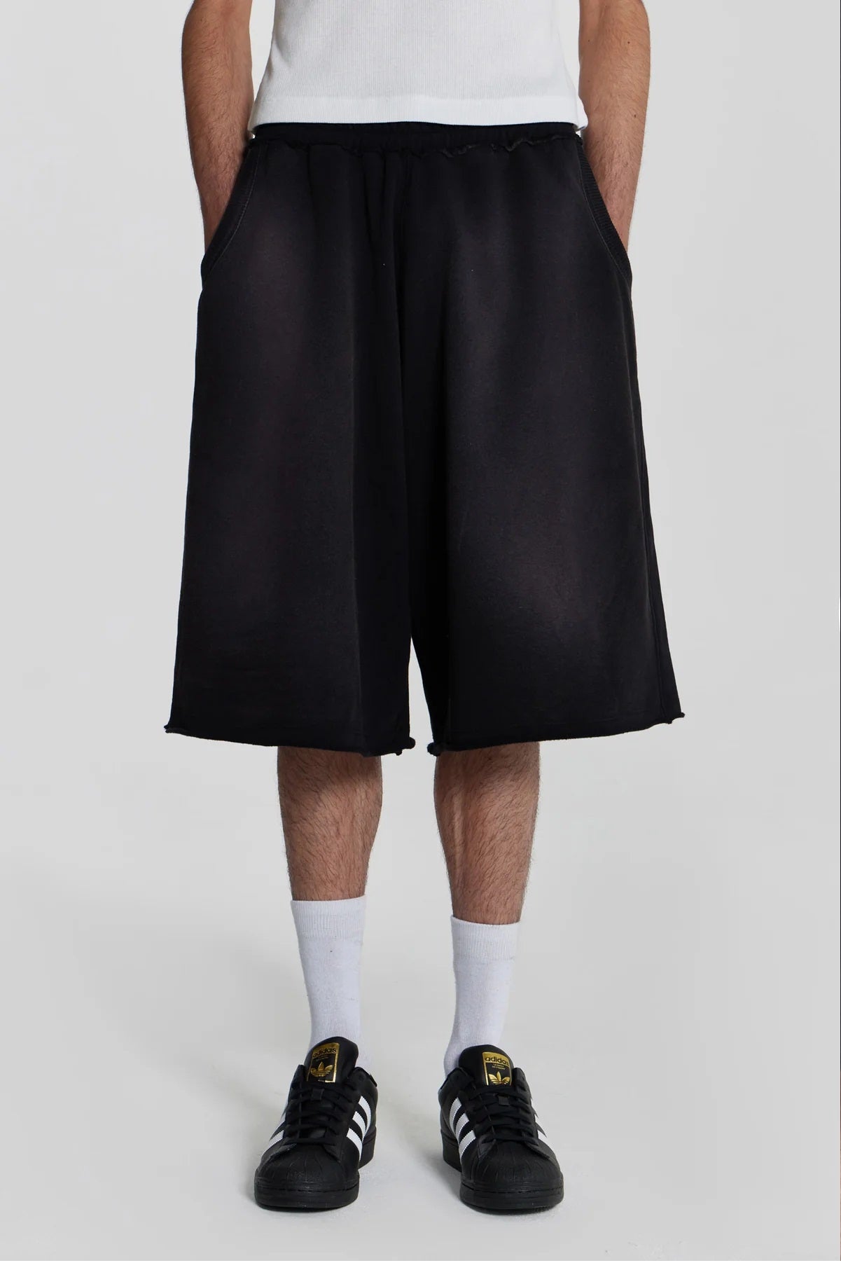 Baggy Sweat Shorts - Black