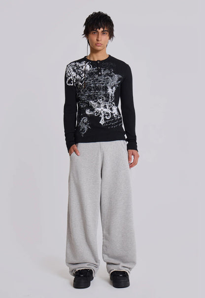 Baggy Sweat Pants - Grey