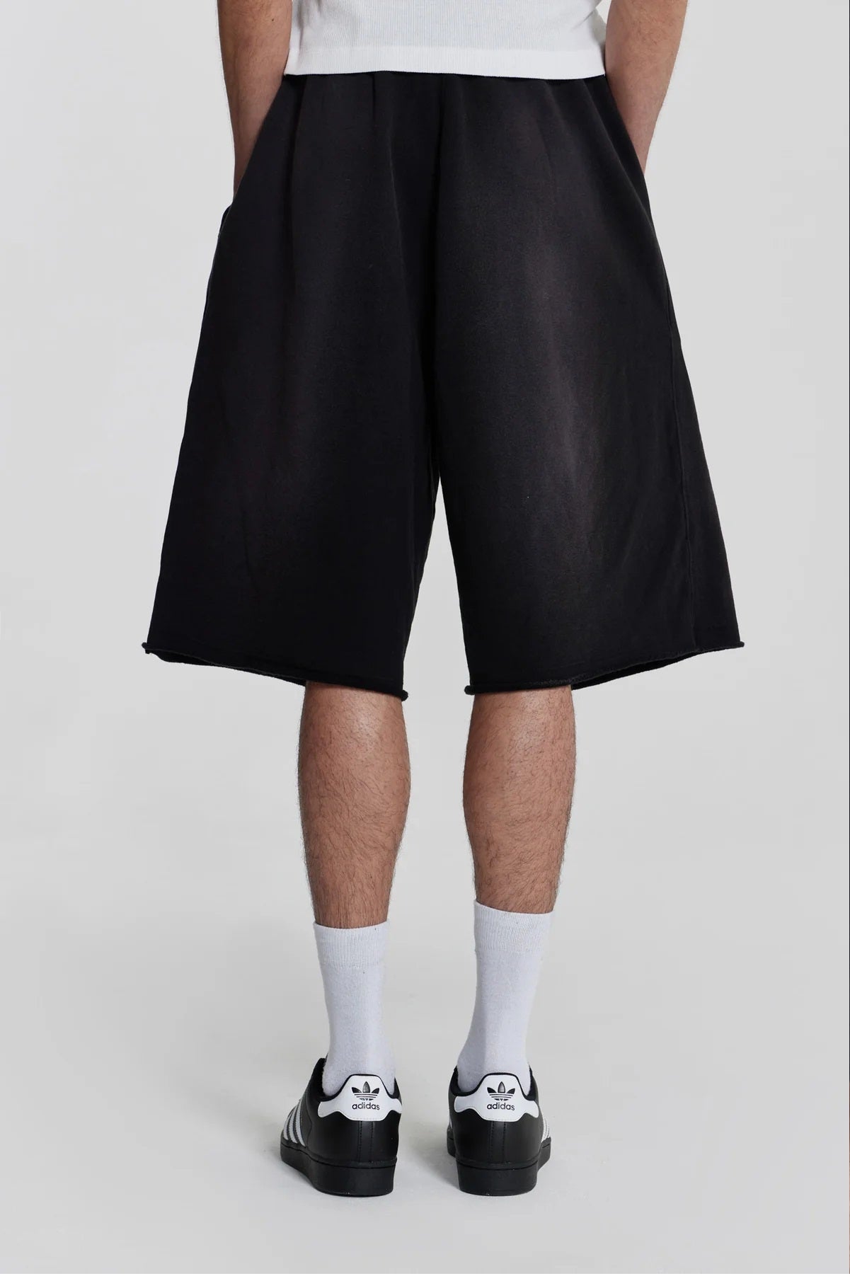 Baggy Sweat Shorts - Black