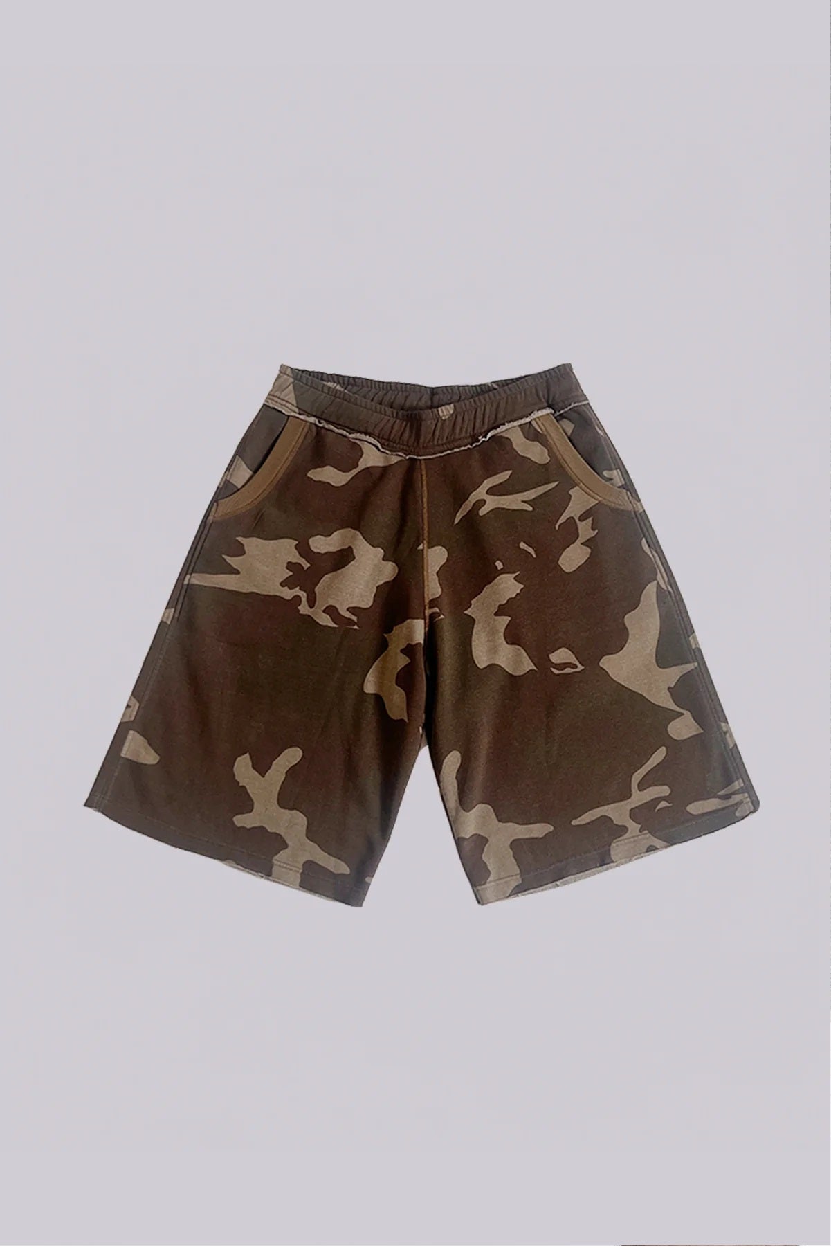 Baggy Sweat Shorts - Camo