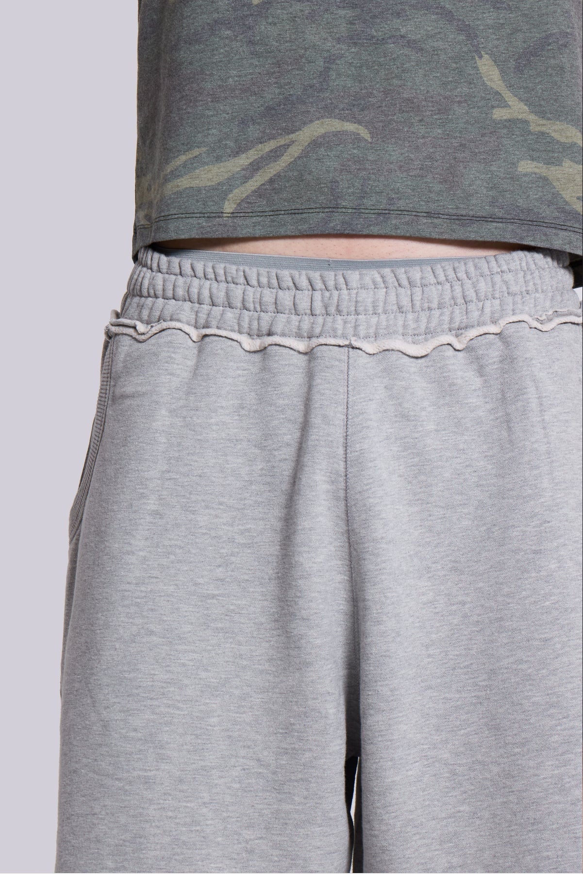Baggy Sweat Shorts - Grey